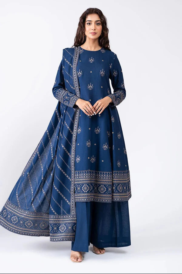 Bareeze FCC-193 Zinc Embroidered Three Piece Winter Collection