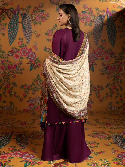 Misha Lawn Embroidered Three Piece MH-01
