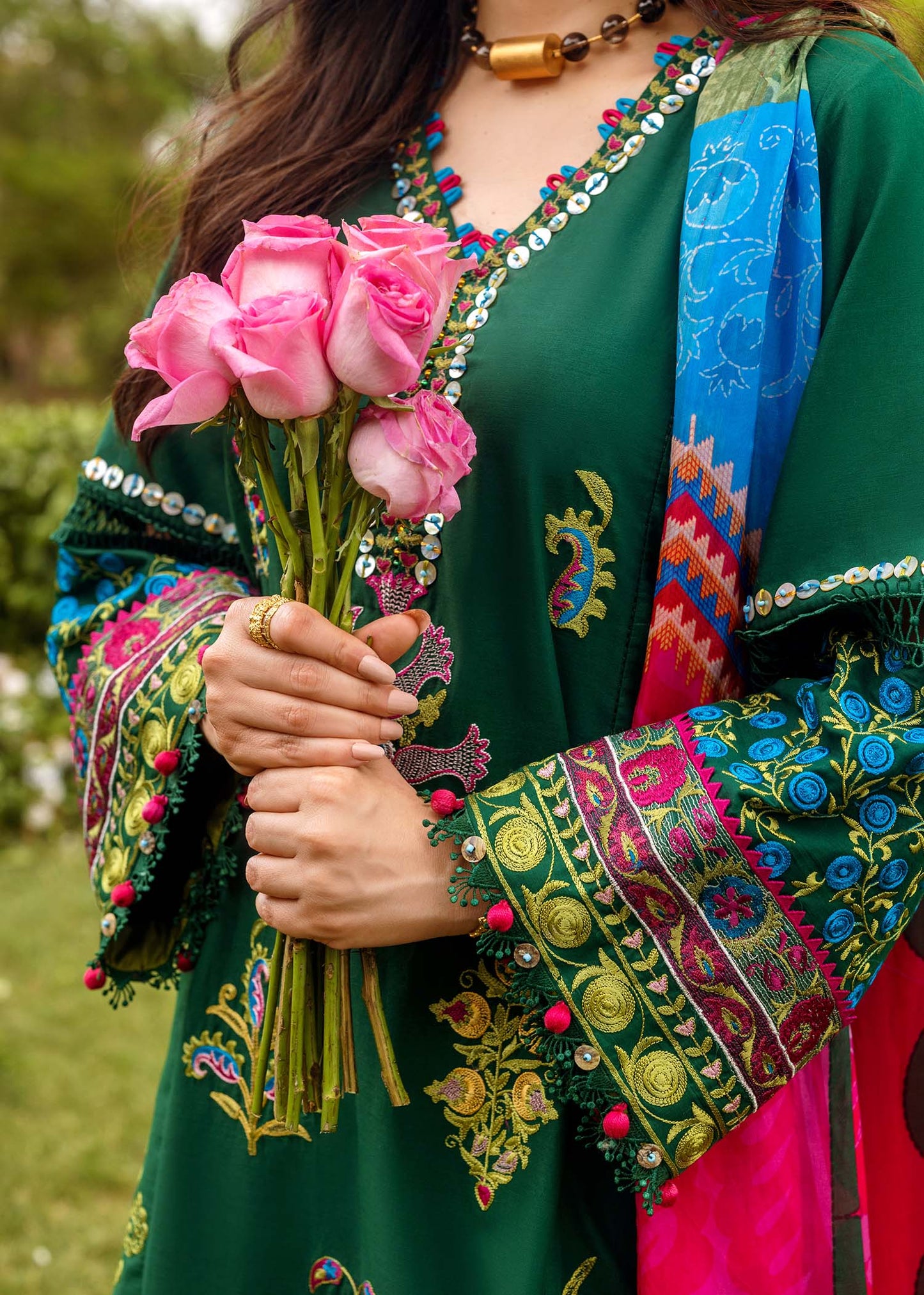 Sadaf Fawad Khan Lawn Embroiderd Three Piece ADA-01