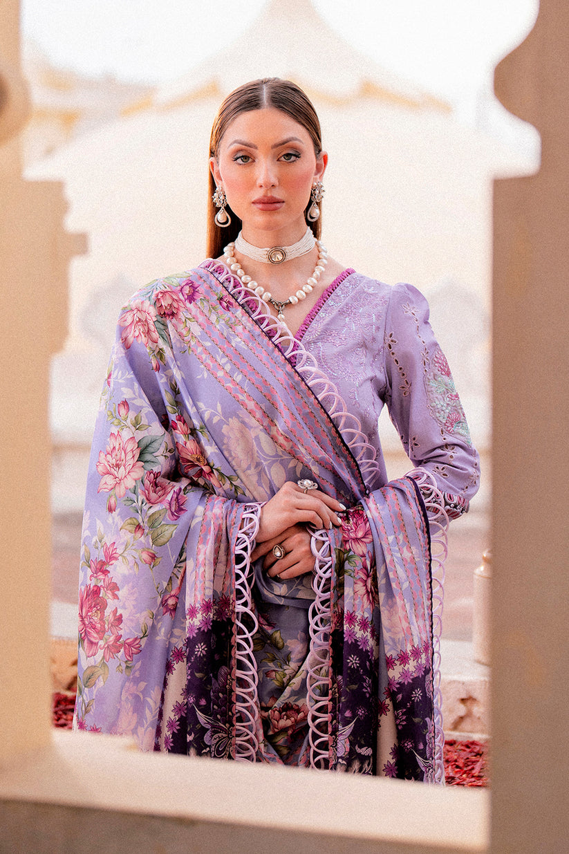Zarposh Luxury Embroidered Lawn Suits Unstitched 3 Piece ZL24 KHAAS – Eid Collection