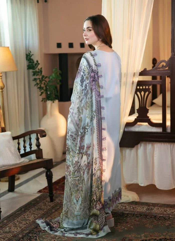 Qalamkar Chikenkari Embroidered Dahank Three Piece QL-1028