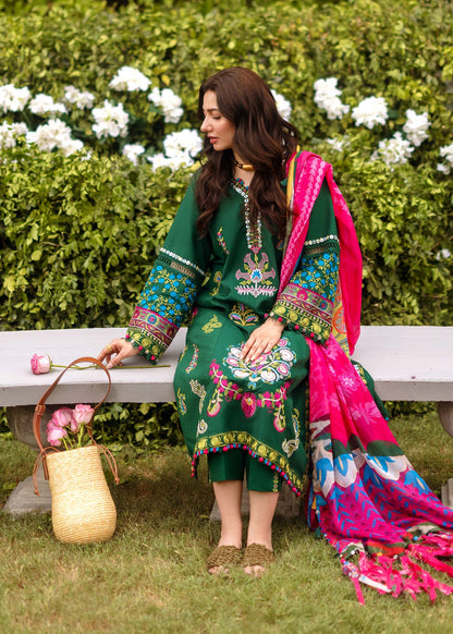 Sadaf Fawad Khan Lawn Embroiderd Three Piece ADA-01
