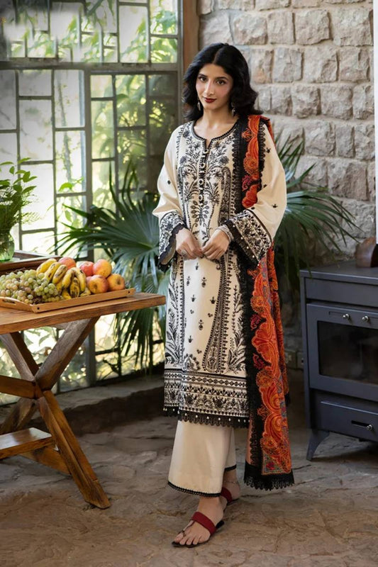 Asim jofa Embroidered Lawn Three Piece AJ-10