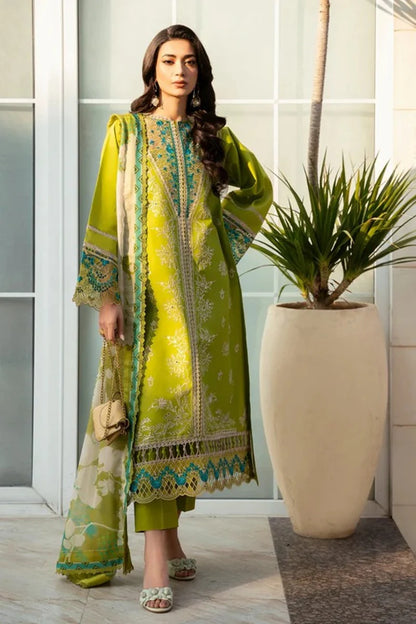 EID COLLECTION Izel Embroidered lawn Three Piece IZ-06