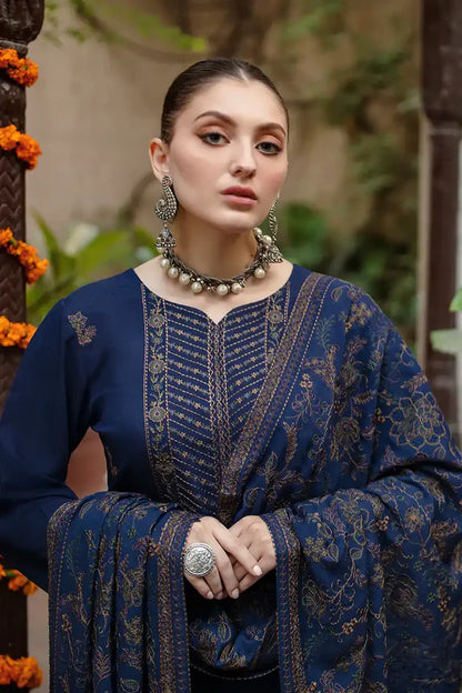 Bareeze D-10 Embroidered Dhanak Three Piece Winter Collection