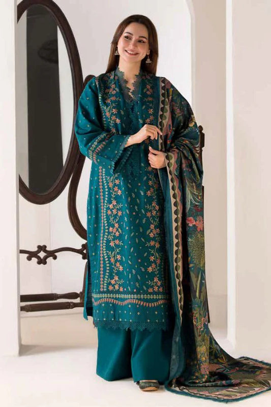 Sobia Nazir Lawn Embroderd Three Piece SB-01