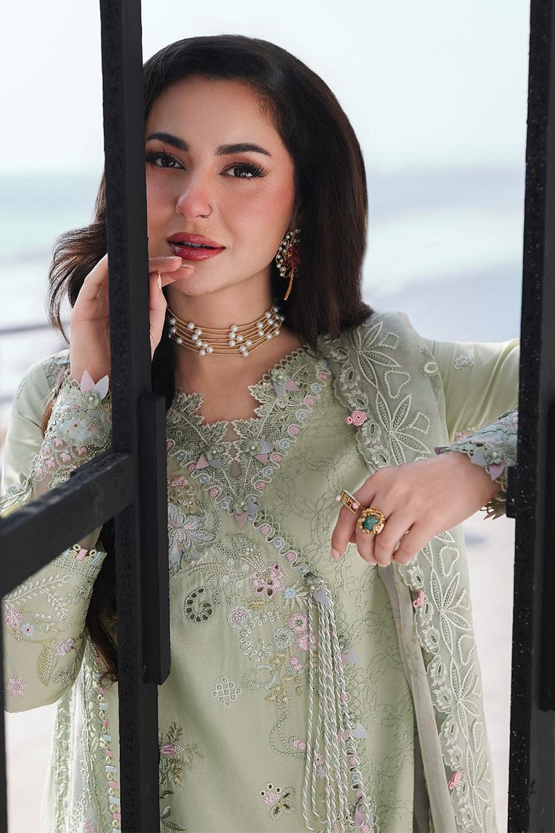 Qalamkar Lawn Chikenk-Kari Embroidered Three Piece QL-1040
