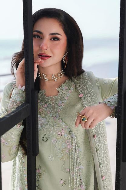Qalamkar Lawn Chikenk-Kari Embroidered Three Piece QL-1040