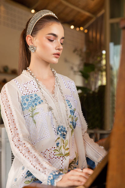 3 Piece Unstitched Embroidered Lawn Suit | MPT-2501-A
