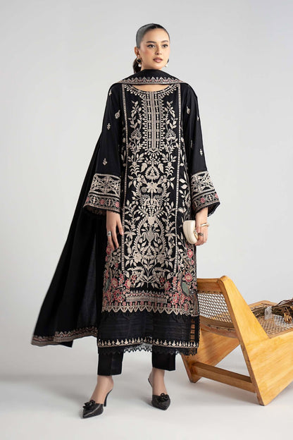 Maria-B Luxury Law Embroidered Three Piece MB-6129