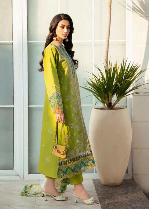 EID COLLECTION Izel Embroidered lawn Three Piece IZ-06