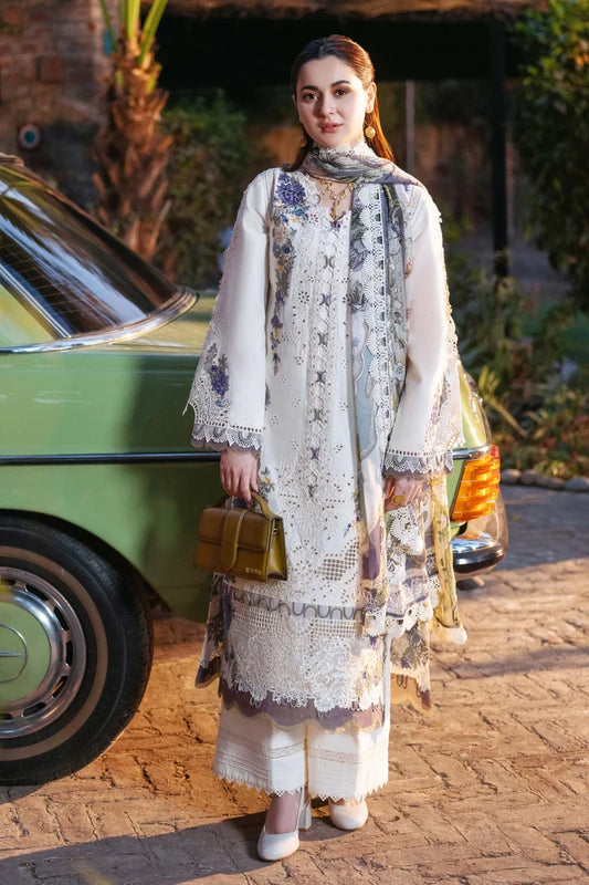 Chikenkari Qalamkar Embroidered Dahank Three Piece QL-1030