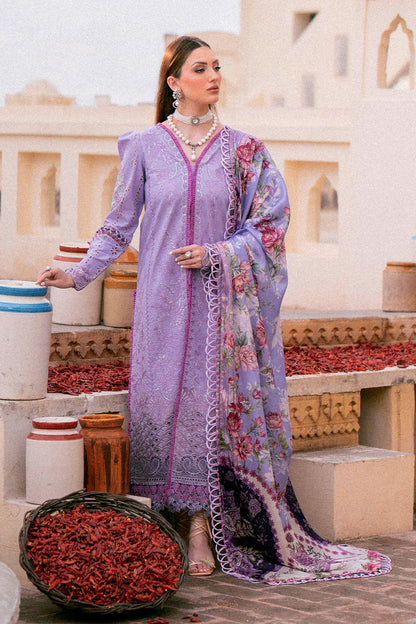 Zarposh Luxury Embroidered Lawn Suits Unstitched 3 Piece ZL24 KHAAS – Eid Collection
