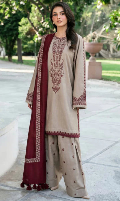 Baroque - 3PC Lawn Embroidered Suit - GKA7126