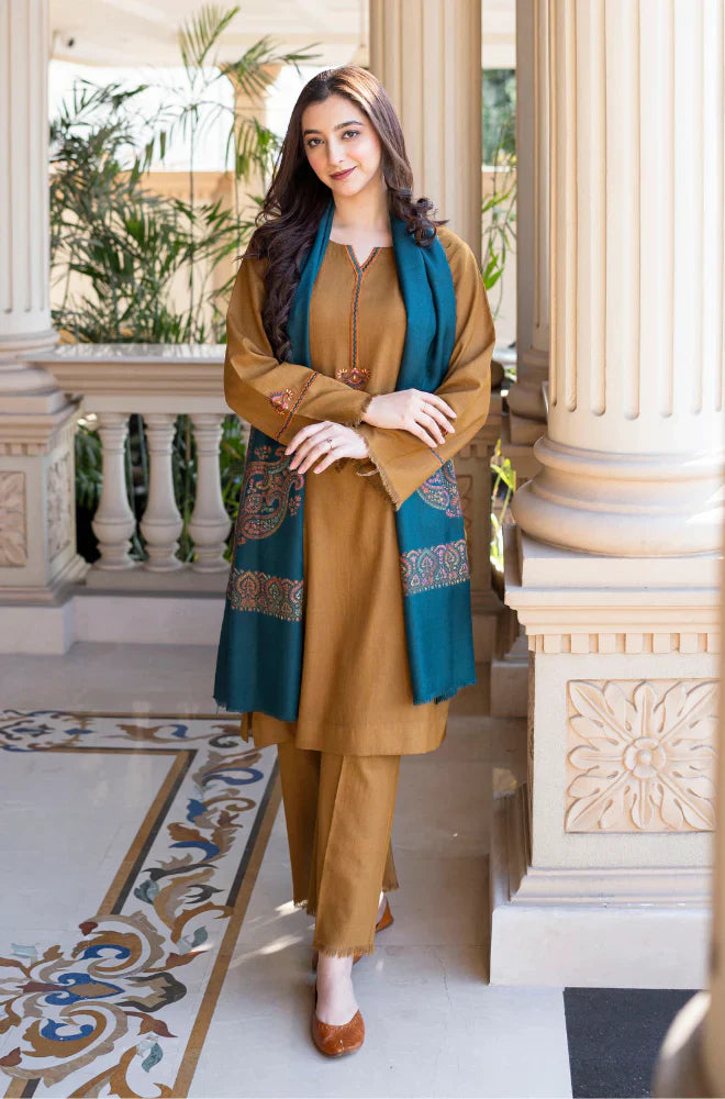 ASLING BEAUTIFUL BROWN DAHANK THREE PIECE