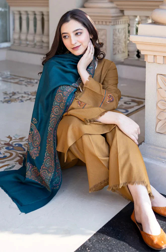 ASLING BEAUTIFUL BROWN DAHANK THREE PIECE