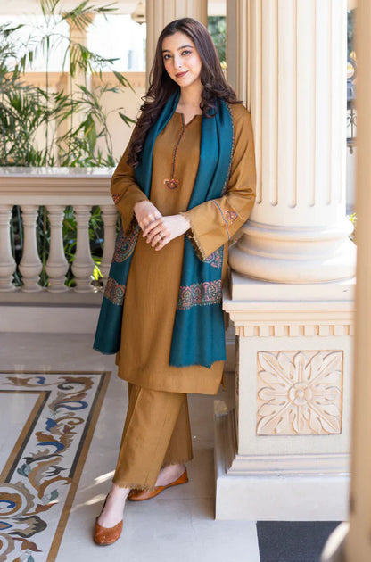 ASLING BEAUTIFUL BROWN DAHANK THREE PIECE
