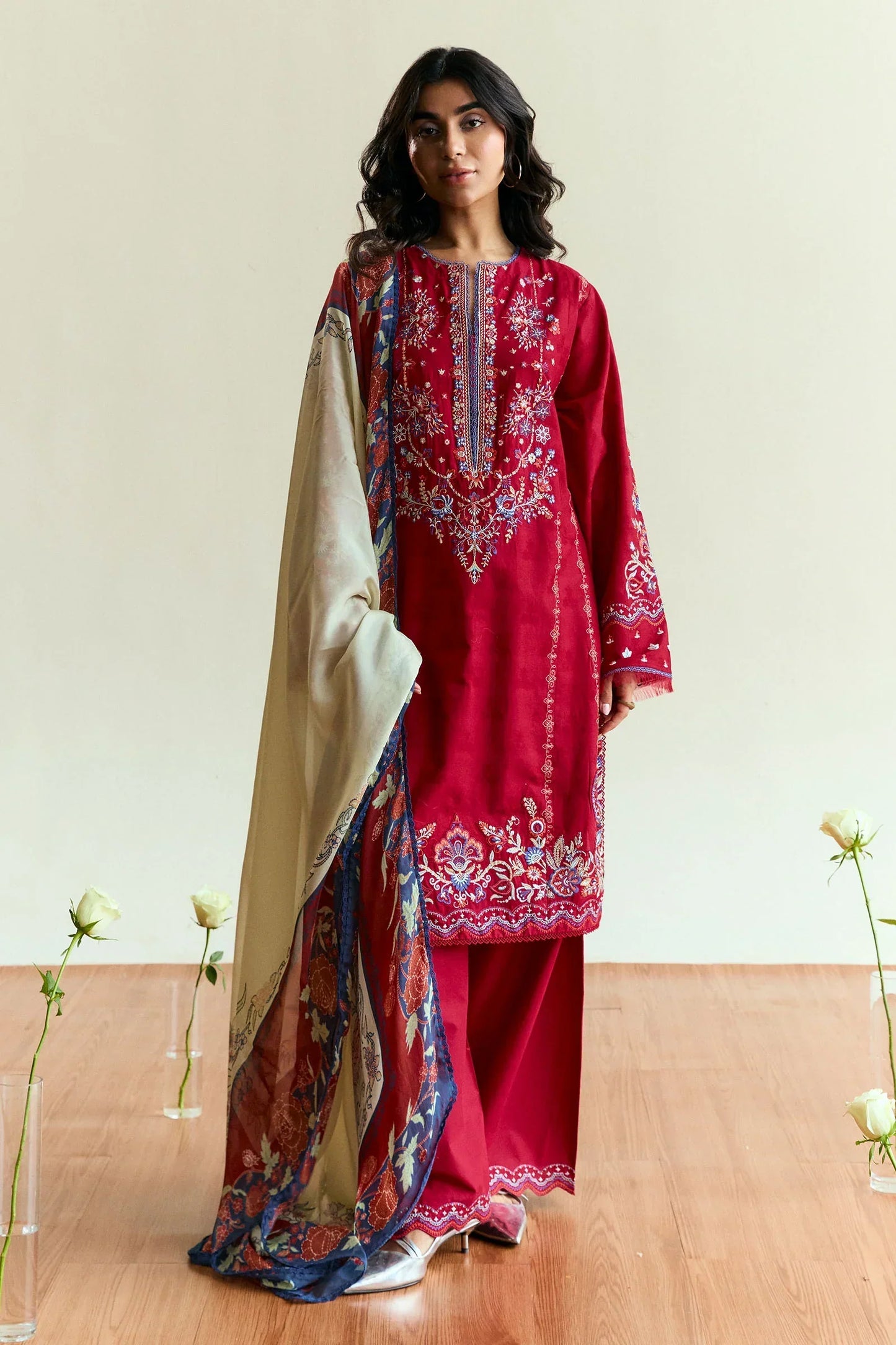 ZARA SHAHJAHAN Dahank Embroiderd Three Piece ZSJ-81
