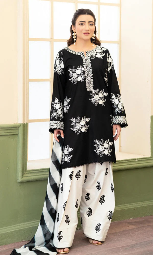 Zara Shahjahan Embroidered Three Piece ZSJ-343