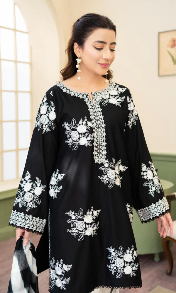 Zara Shahjahan Embroidered Three Piece ZSJ-343