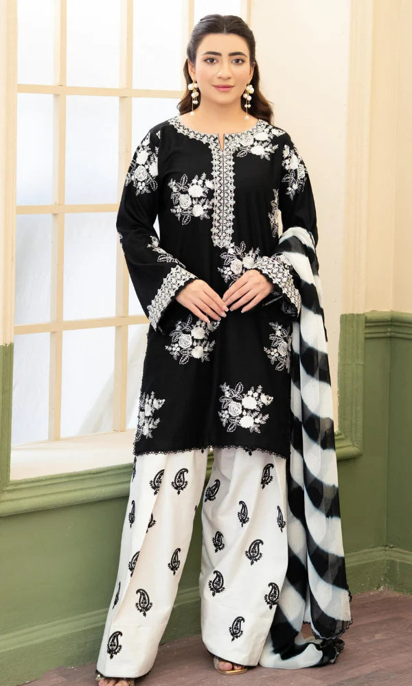 Zara Shahjahan Embroidered Three Piece ZSJ-343