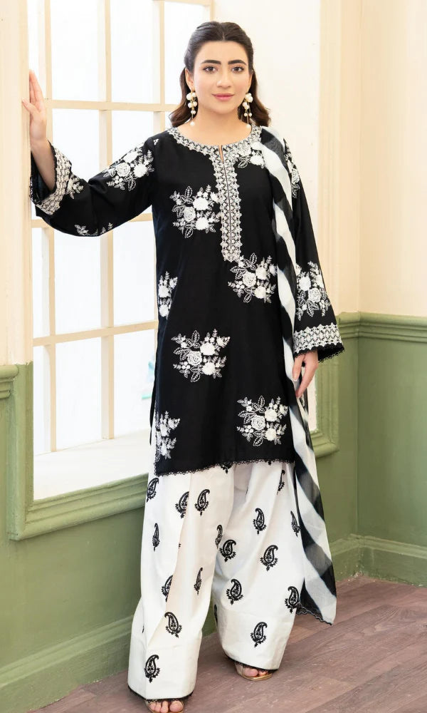 Zara Shahjahan Embroidered Three Piece ZSJ-343