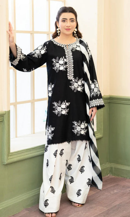 Zara Shahjahan Embroidered Three Piece ZSJ-343