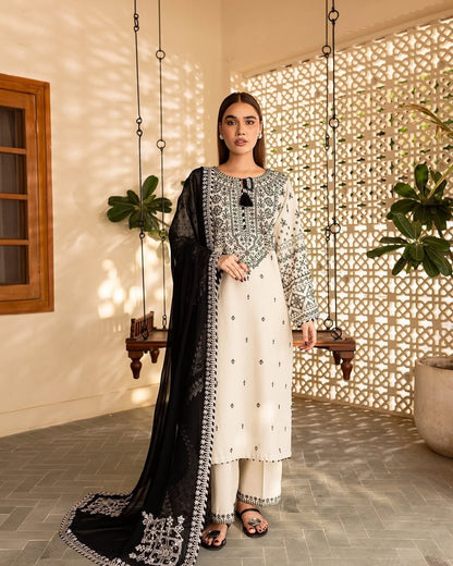 Arfa Lawn Embroidered Three Piece ARFA-AR-01