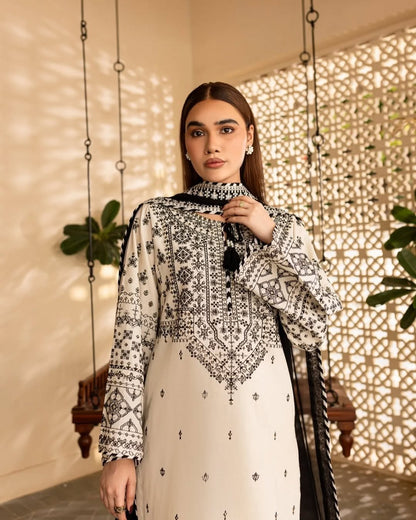 Arfa Lawn Embroidered Three Piece ARFA-AR-01