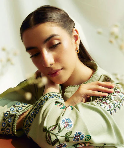 Zarashahjhan Embroidered Dhanak Three Piece COCO-03