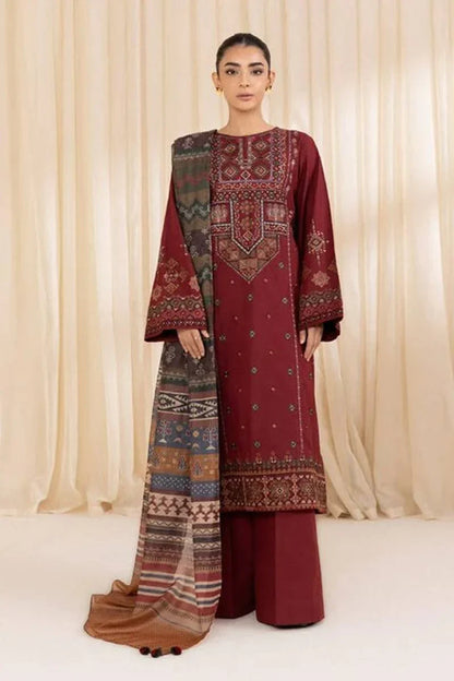 sapphire Embroidered Dahank Three Piece SP-715