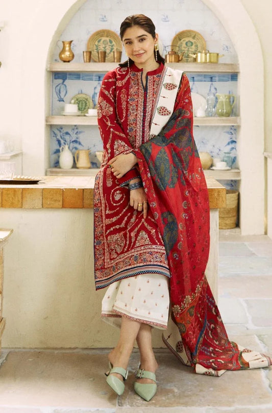 Zarashahjhan Embroidered Dahank Three Piece COCO-08
