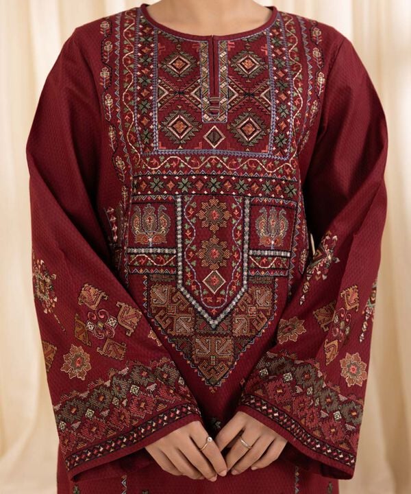 sapphire Embroidered Dahank Three Piece SP-715