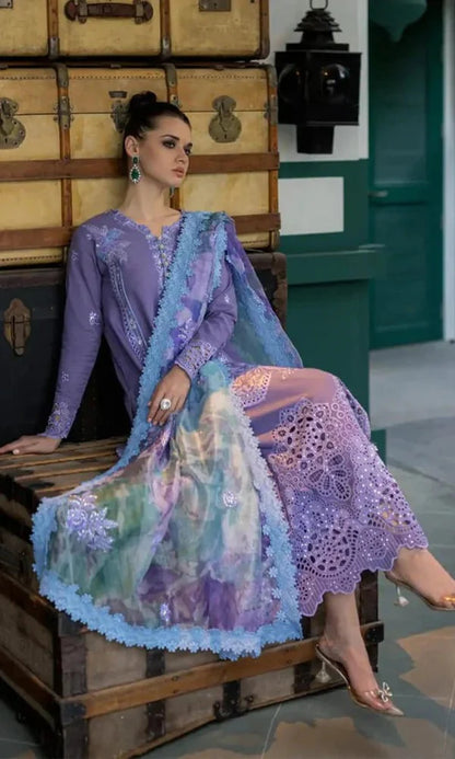 Mushaq - 3PC Chickan Kari Embroidered Lawn Suit _ KP978