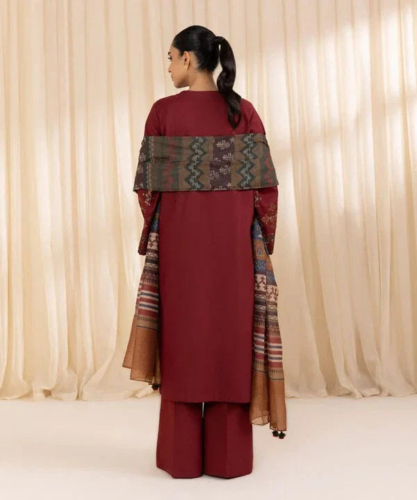 sapphire Embroidered Dahank Three Piece SP-715