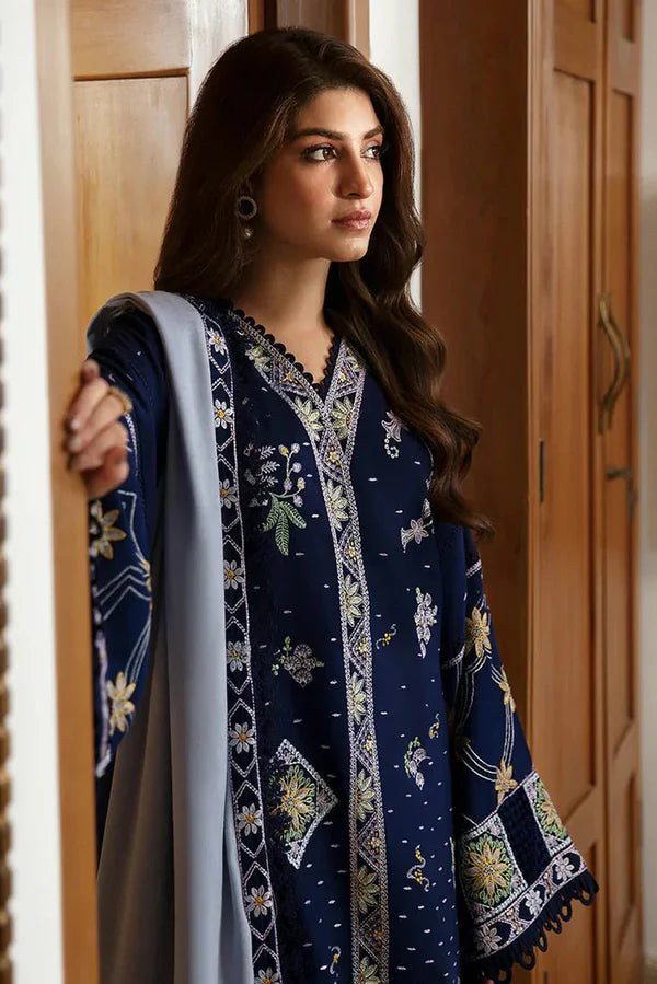 Hussain Rahar Embroidered Dahank Three Piece HR-09