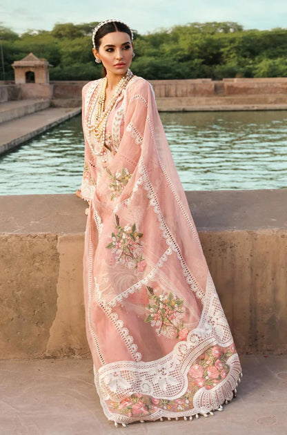 Crimson - 3PC Lawn Embroidered Suit - Cr 02