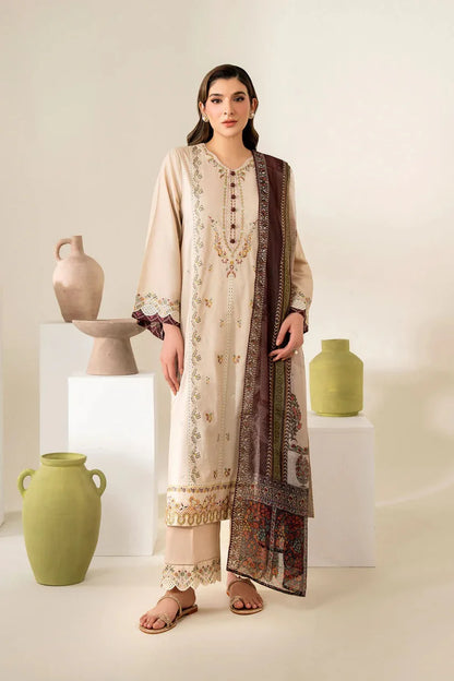 Zarashahjhan Embroidered Dhanak Three Piece COCO-199