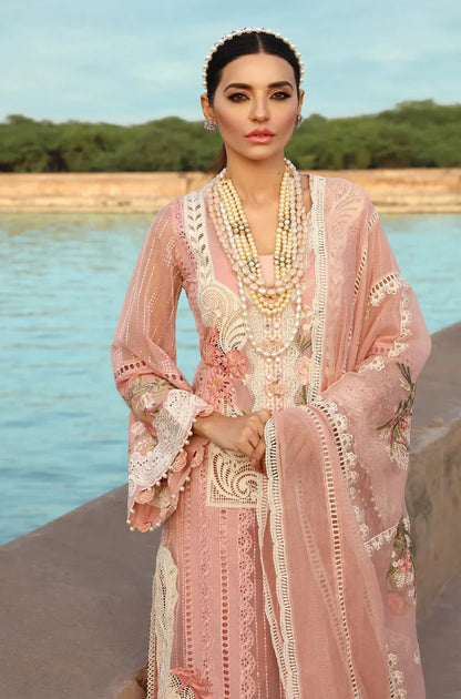 Crimson - 3PC Lawn Embroidered Suit - Cr 02