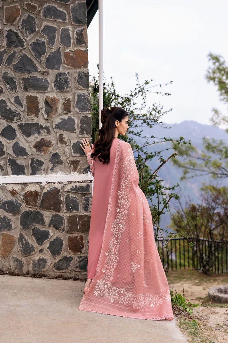 QALAMQAR Lawn Chikenk-Kari Embroidered Three Piece QL-001
