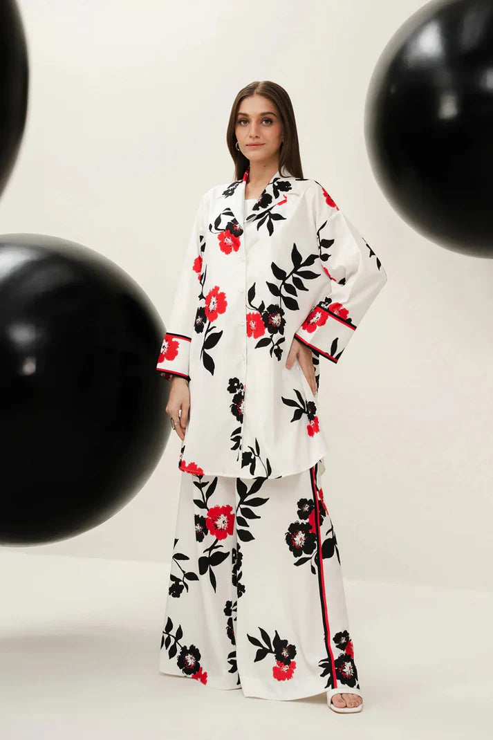 ZC -722 Printed Airjet Viscous Silk two Piece