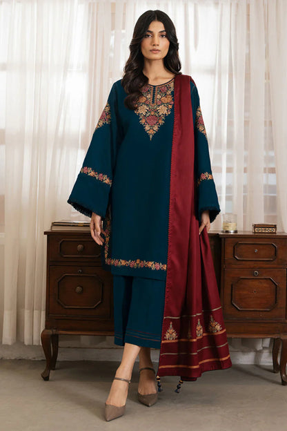 Jazmin - 3PC Dhanak Embroidered Suit JZ-916