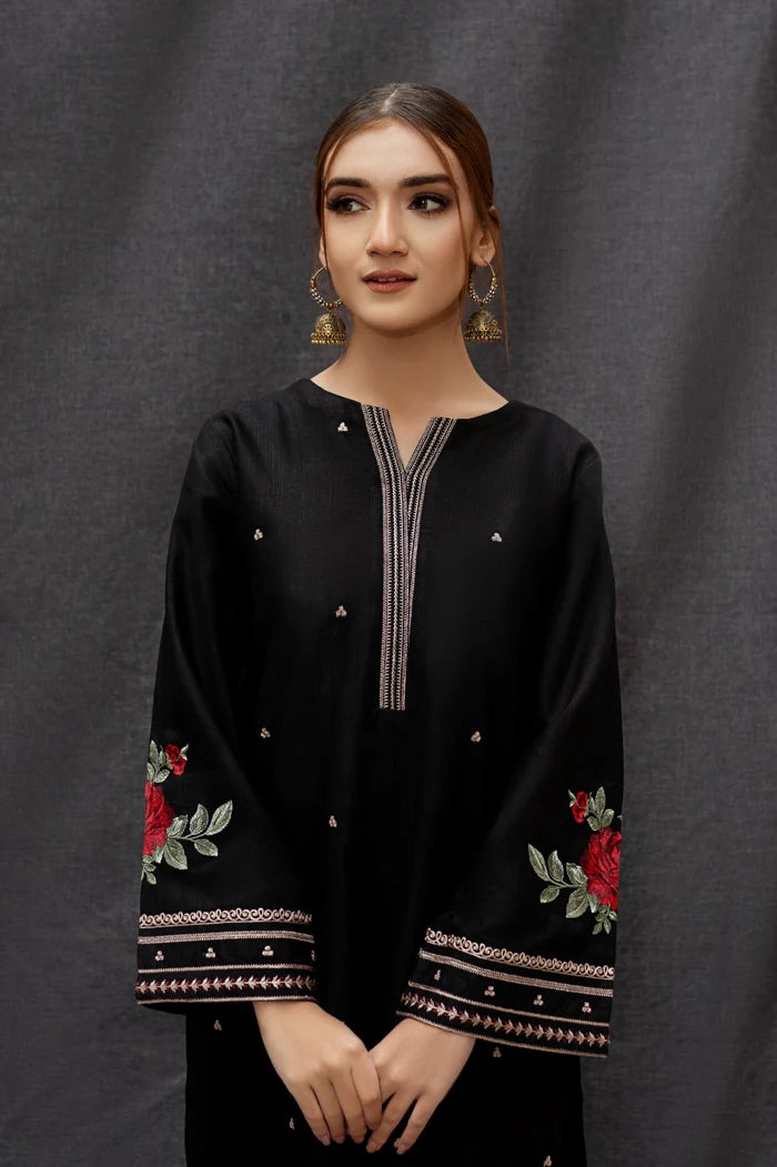 Baroque Dhanak Embroidered three piece With Woolen Shawl BR-003