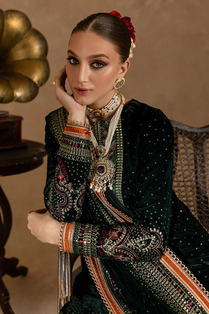 Ansub jahangir Velvet Embroiderd Three Piece AJ-001