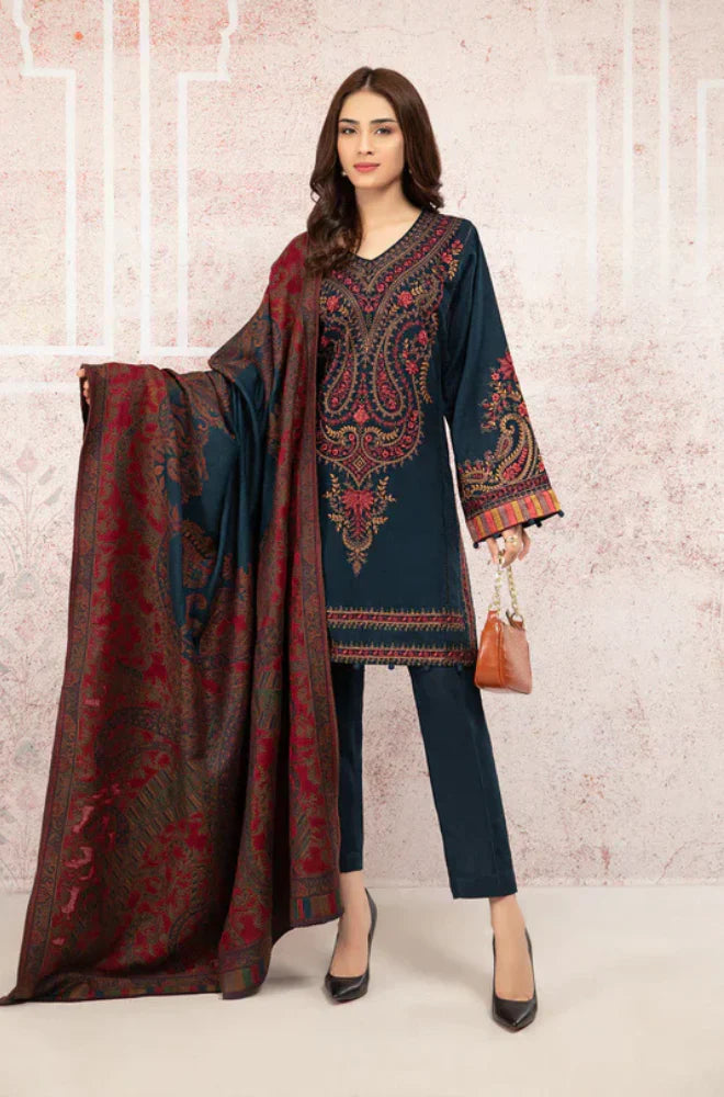 Maria B Embroidered lawn Three Piece MB-07