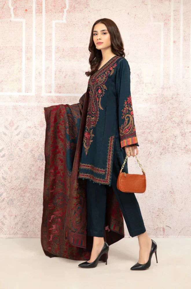 Maria B Embroidered lawn Three Piece MB-07