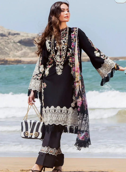 Elaf Embroidered Lawn 3 Piece Unstitched Suit EL-722