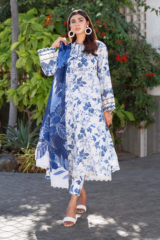 Baroque D-188 Khaddar Printed three piece