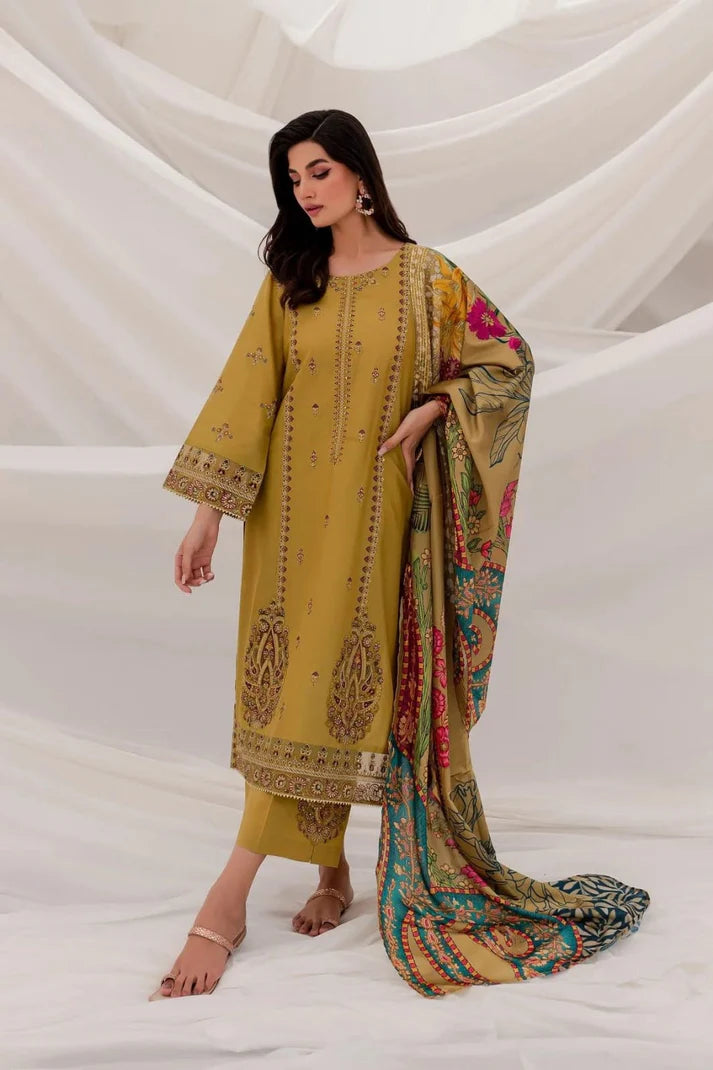 Sapphire Embroidered lawn Three Piece SPW-857