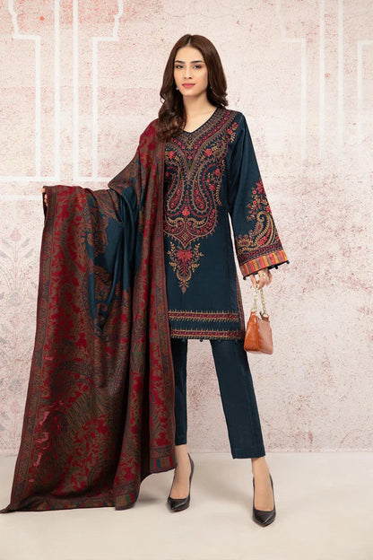 Maria B Embroidered lawn Three Piece MB-07